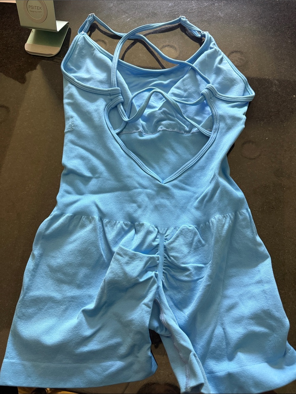 Light Blue Women’s Strappy Romper Bodysuit